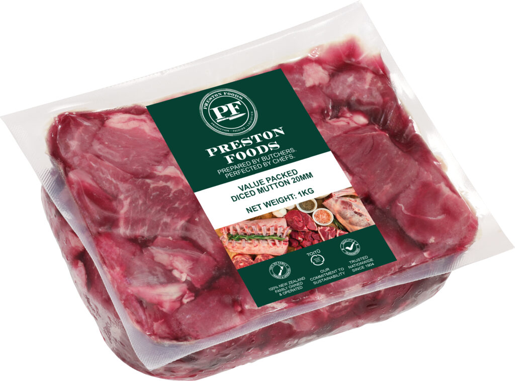 Diced mutton retail pack