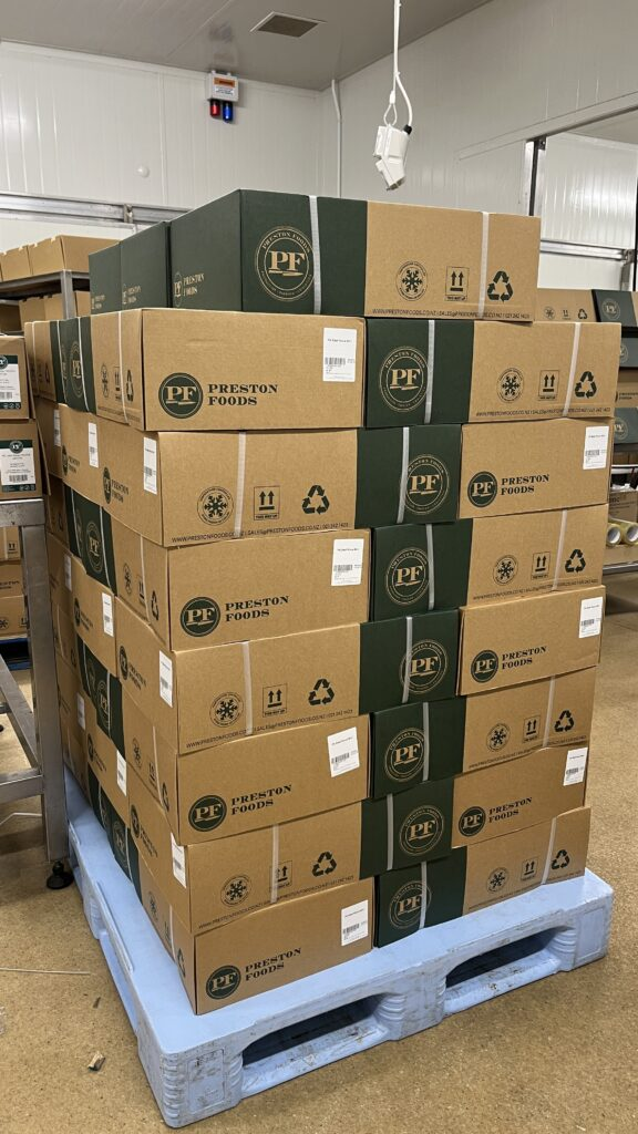 Preston Foods orders packed for dispatch